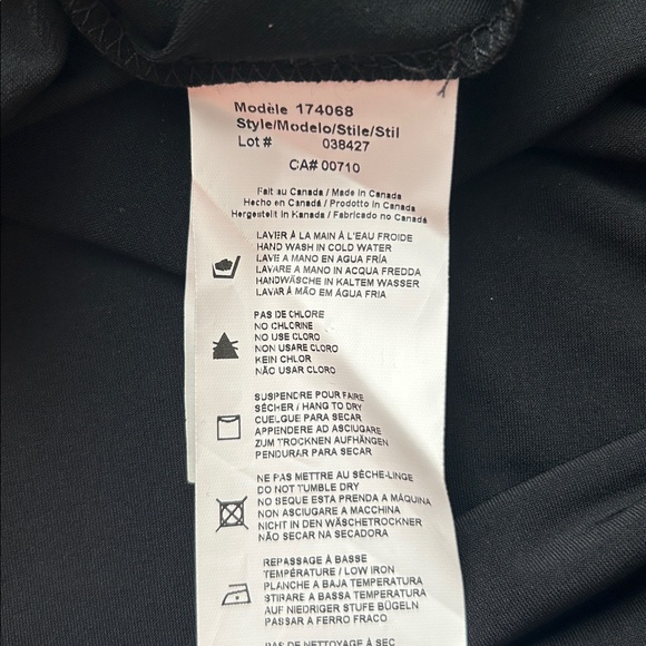 Joseph Ribkoff Black Cold Shoulder Mock, Neck Tunic,Size 8 - Picture 9 of 10